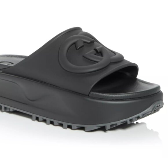 Gucci Platform Slides - Picture 1 of 5